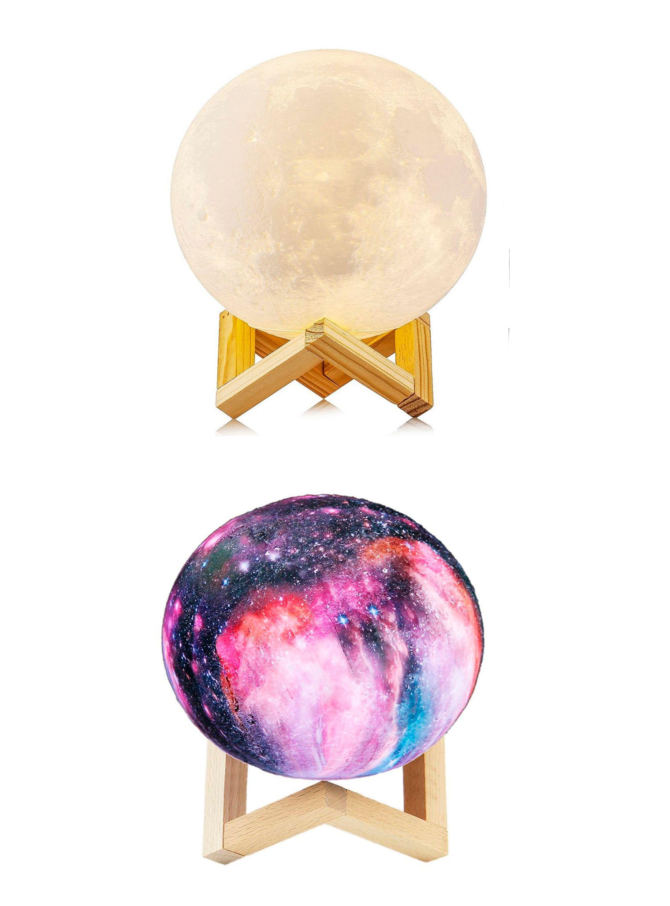 Lamparas luna touch + lampara galaxia touch-0