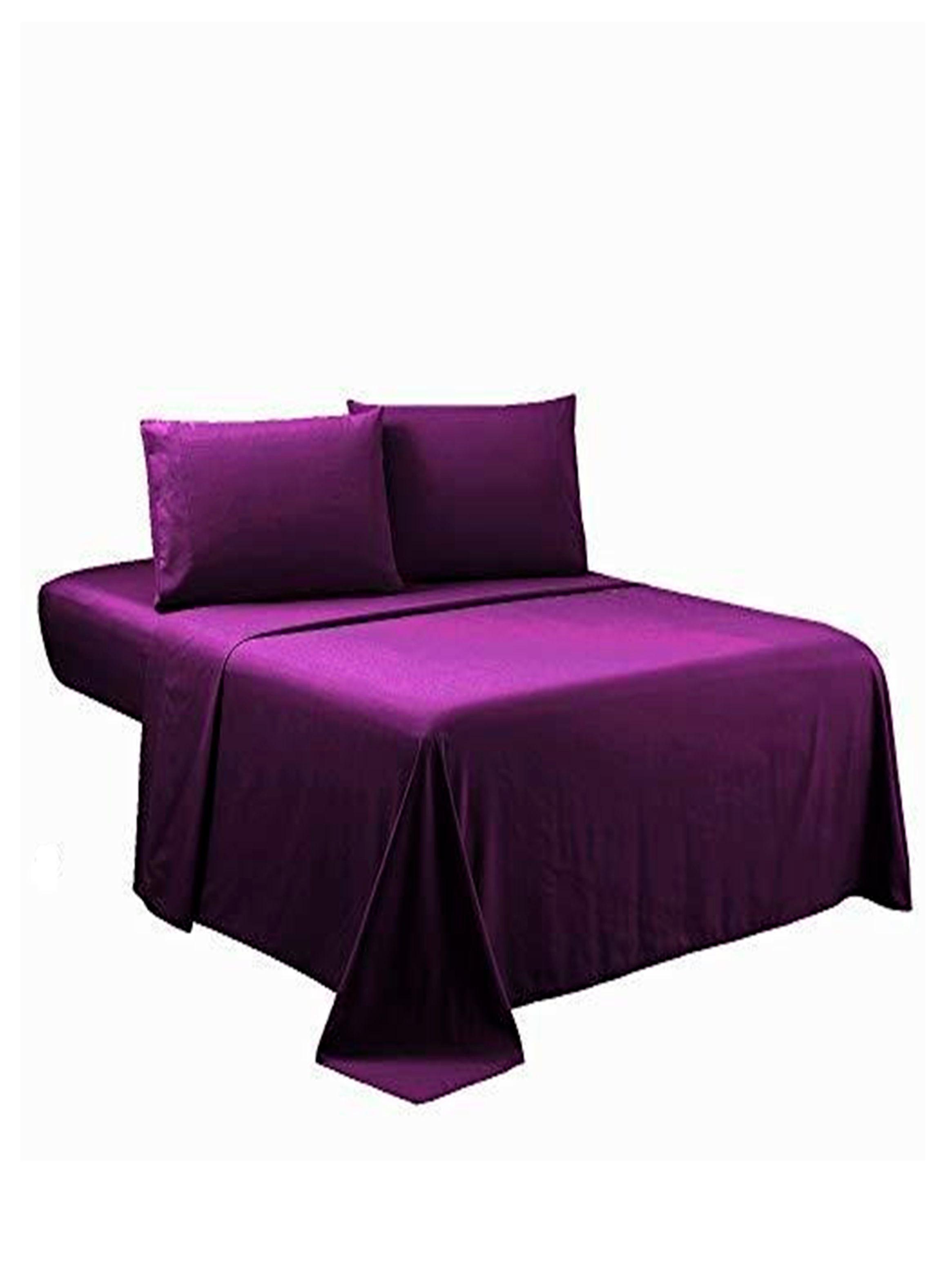 sabanas 177 hilos morado 2 plazas-1