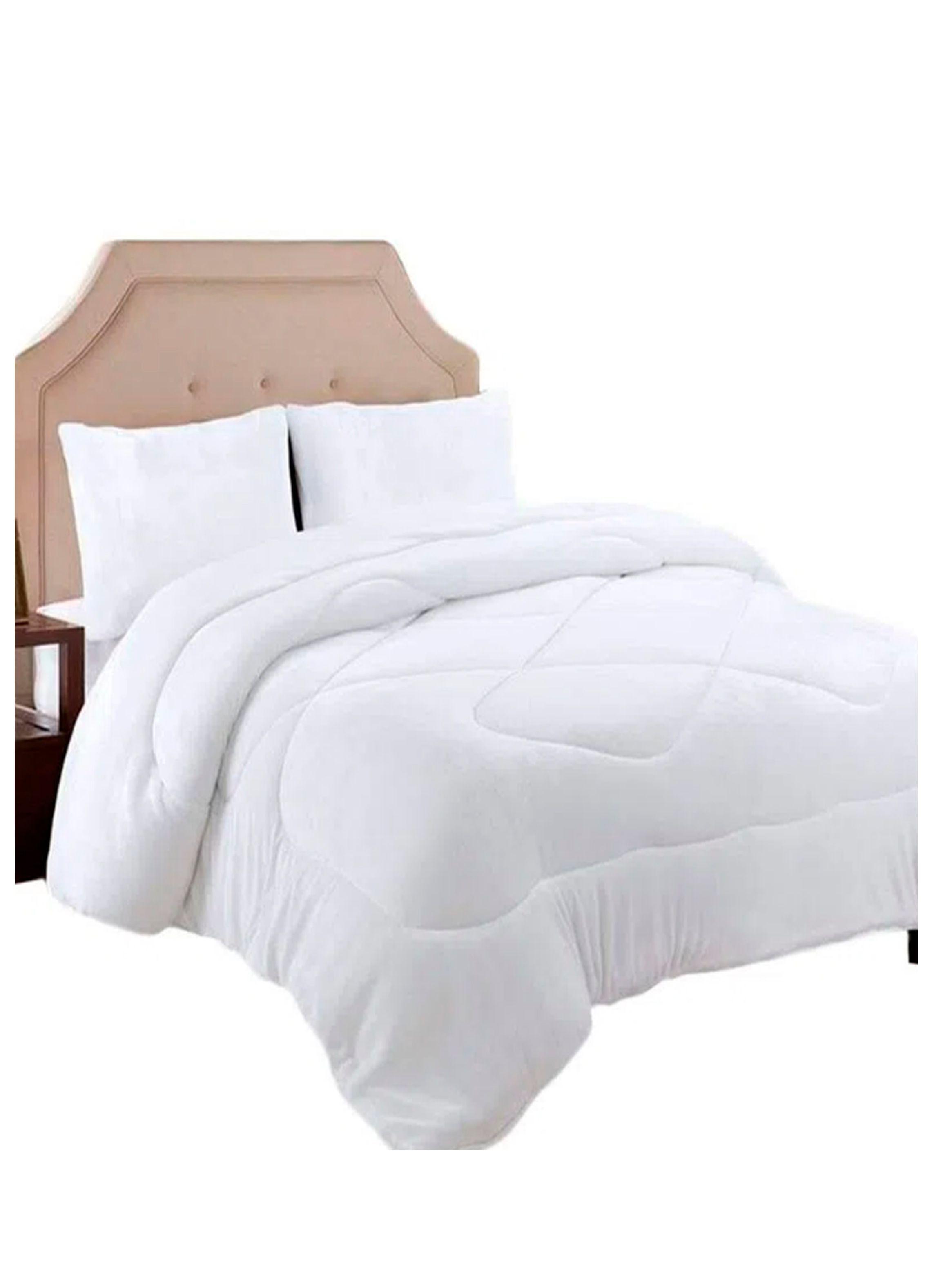 plumon chiporro blanco 2 plazas peludito-0