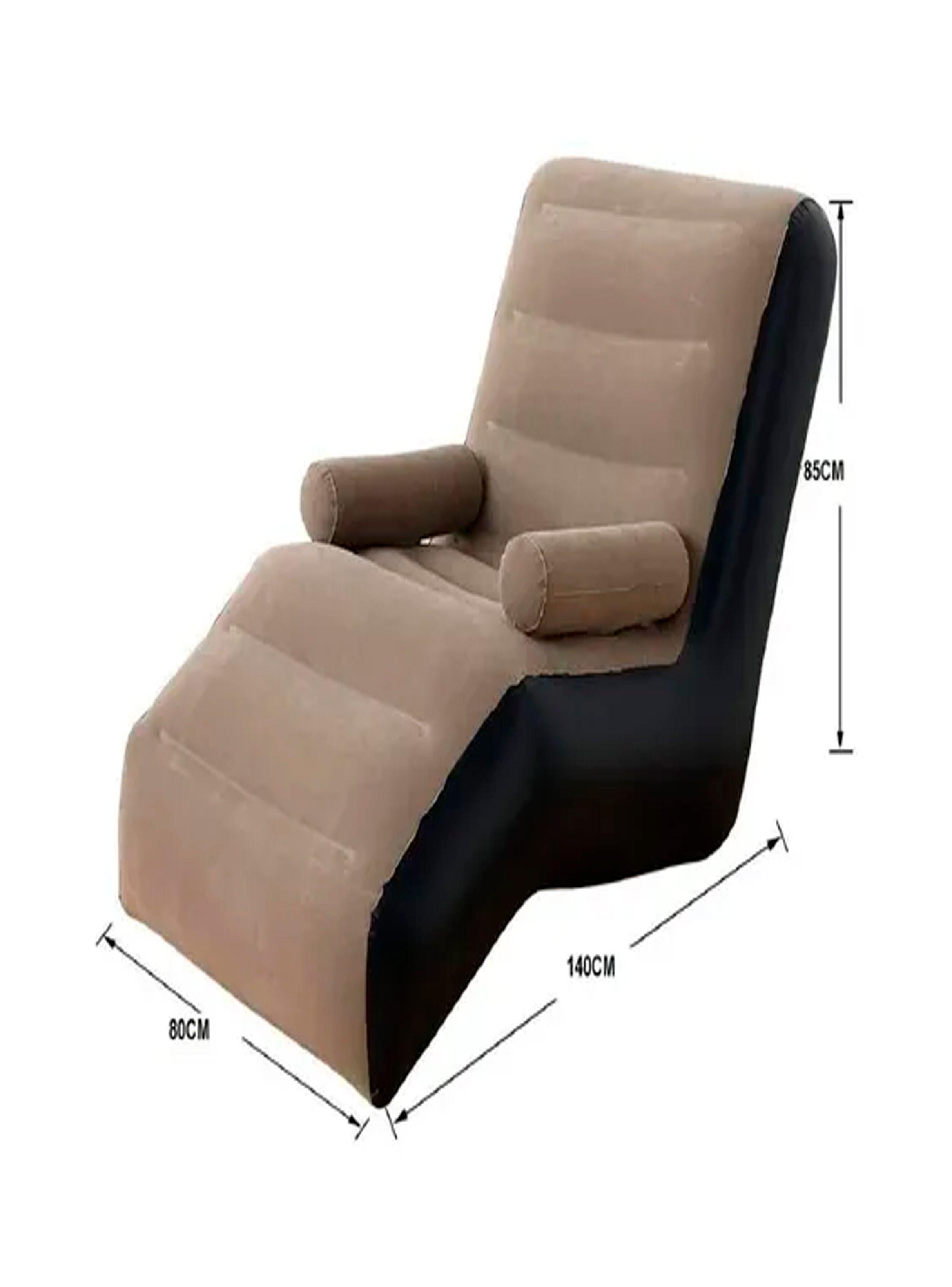Sofa inflable con apoyabrazos + inflador de regalo-2