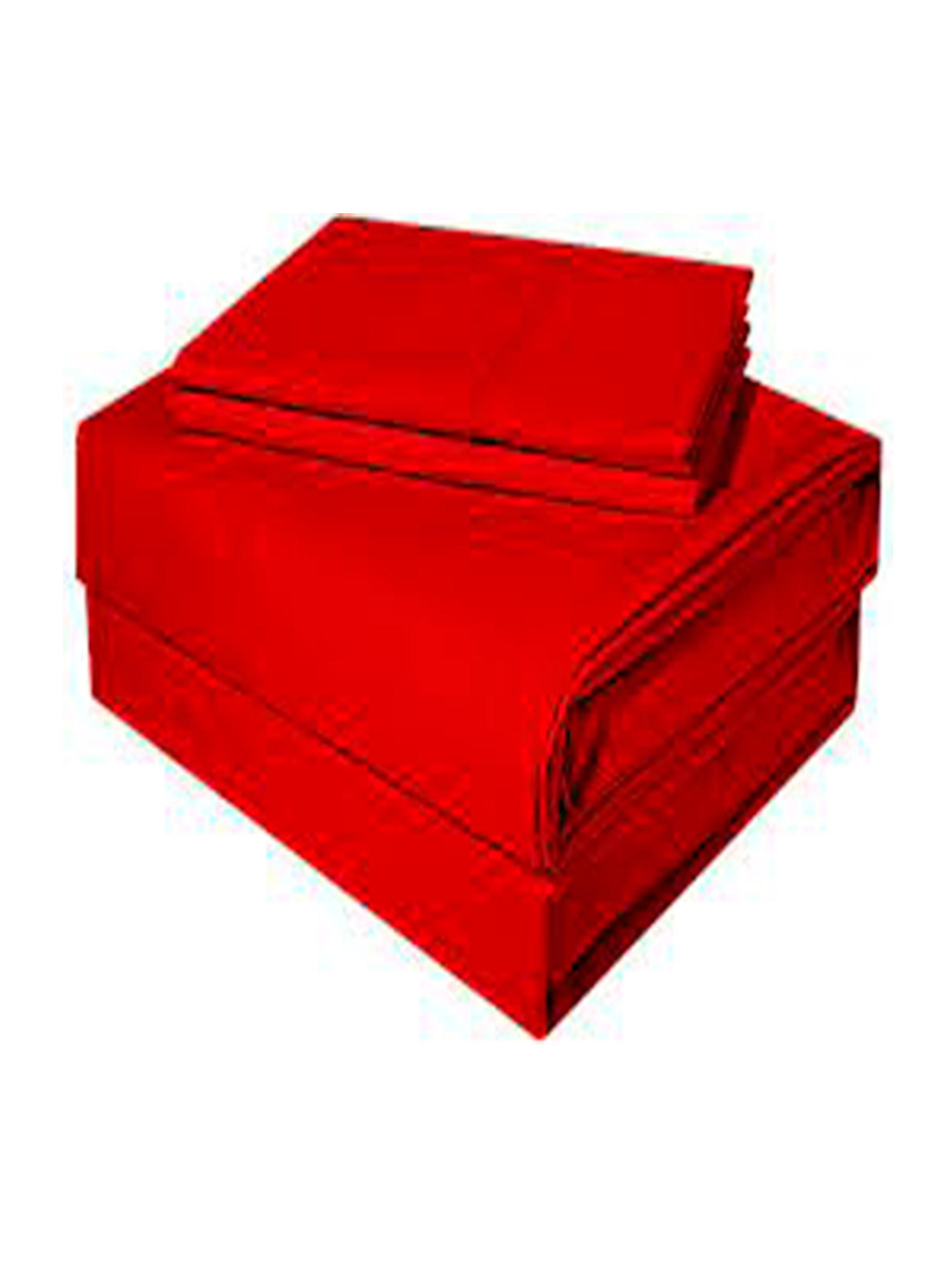 sabana 177 hilos rojo 1 plaza y media-0