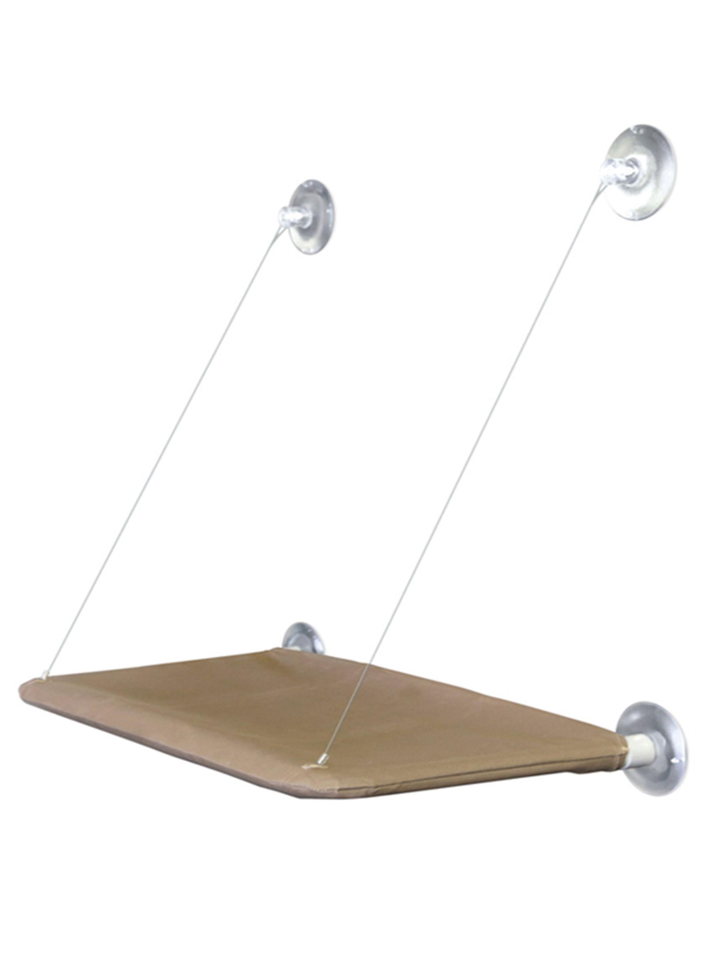 Cama gatos plegable para ventana con soportes-0