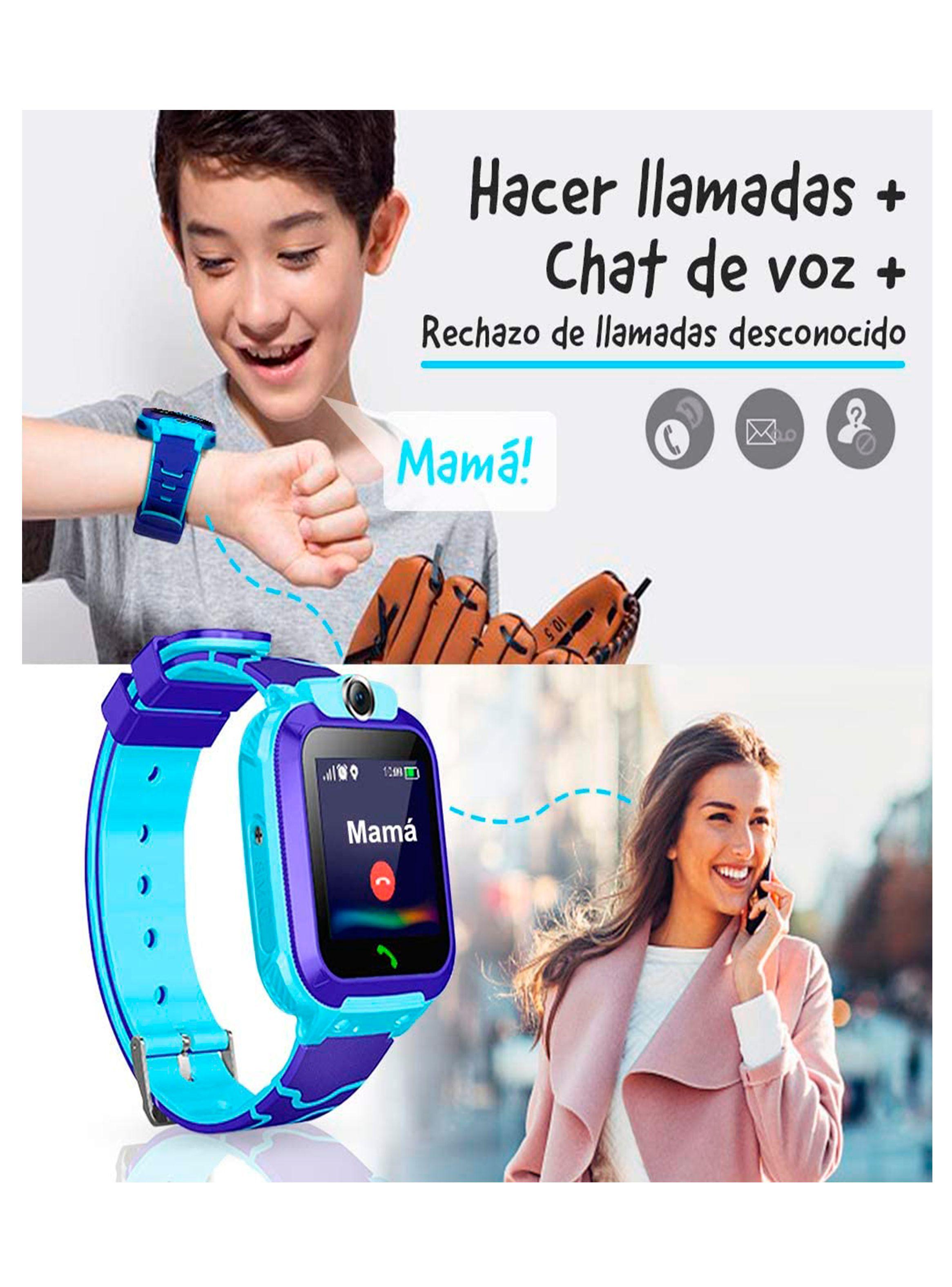 RELOJ SMARTWATCH GPS PARA NIÑOS ROSADO-2