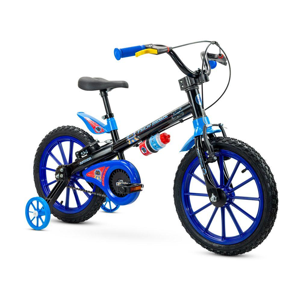 Bicicleta Aro 16'' Con Ruedas De Abs - Azul Nathor-0