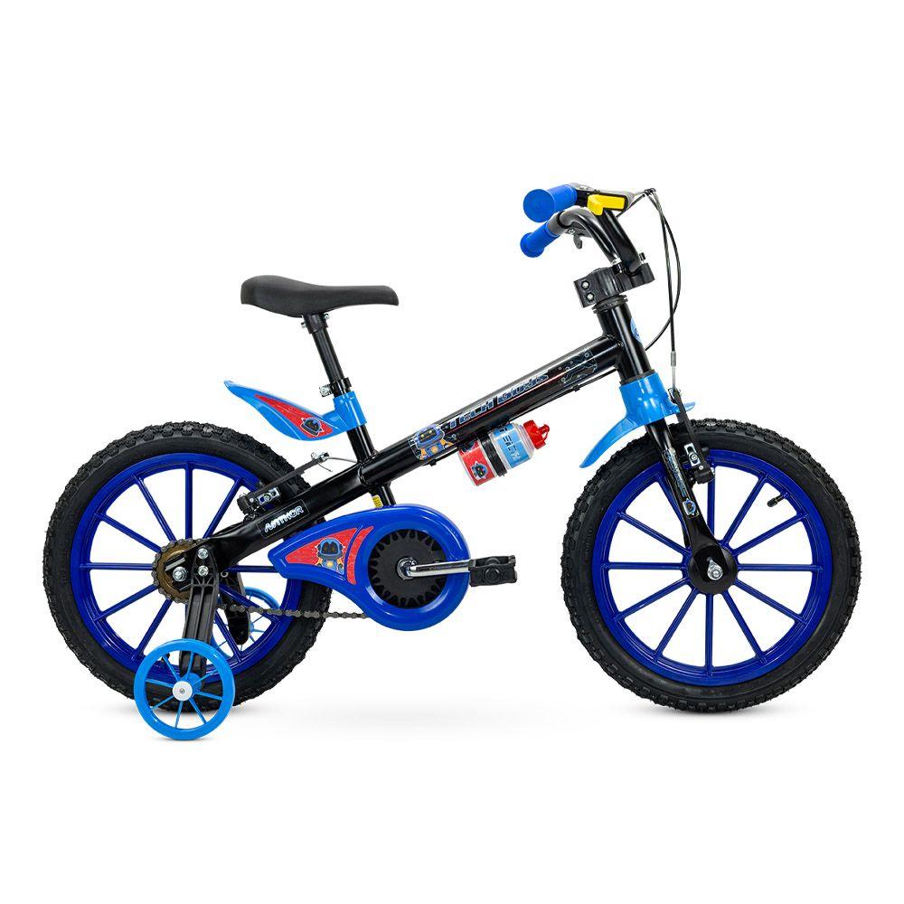 Bicicleta Aro 16'' Con Ruedas De Abs - Azul Nathor-1
