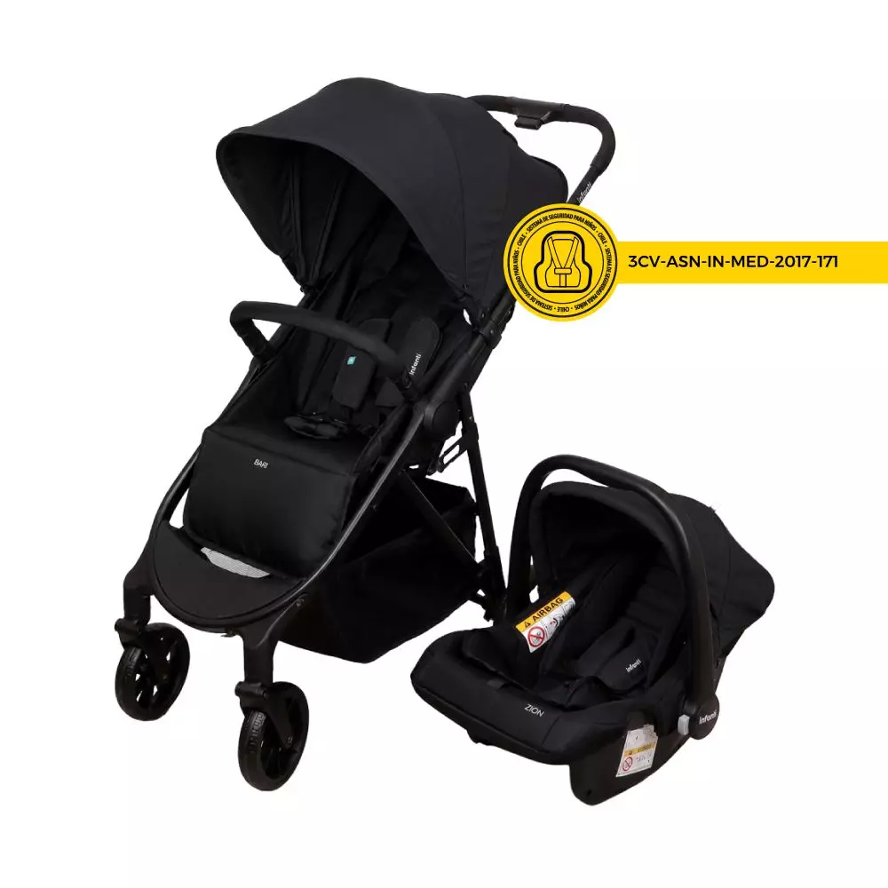 Coche Travel System Bari Black Infanti-1