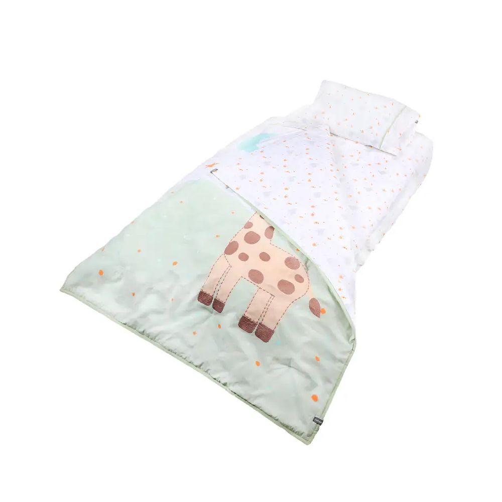 Set De Cuna Playard Sábanas Más Cobertor Y Funda Jirafa-1