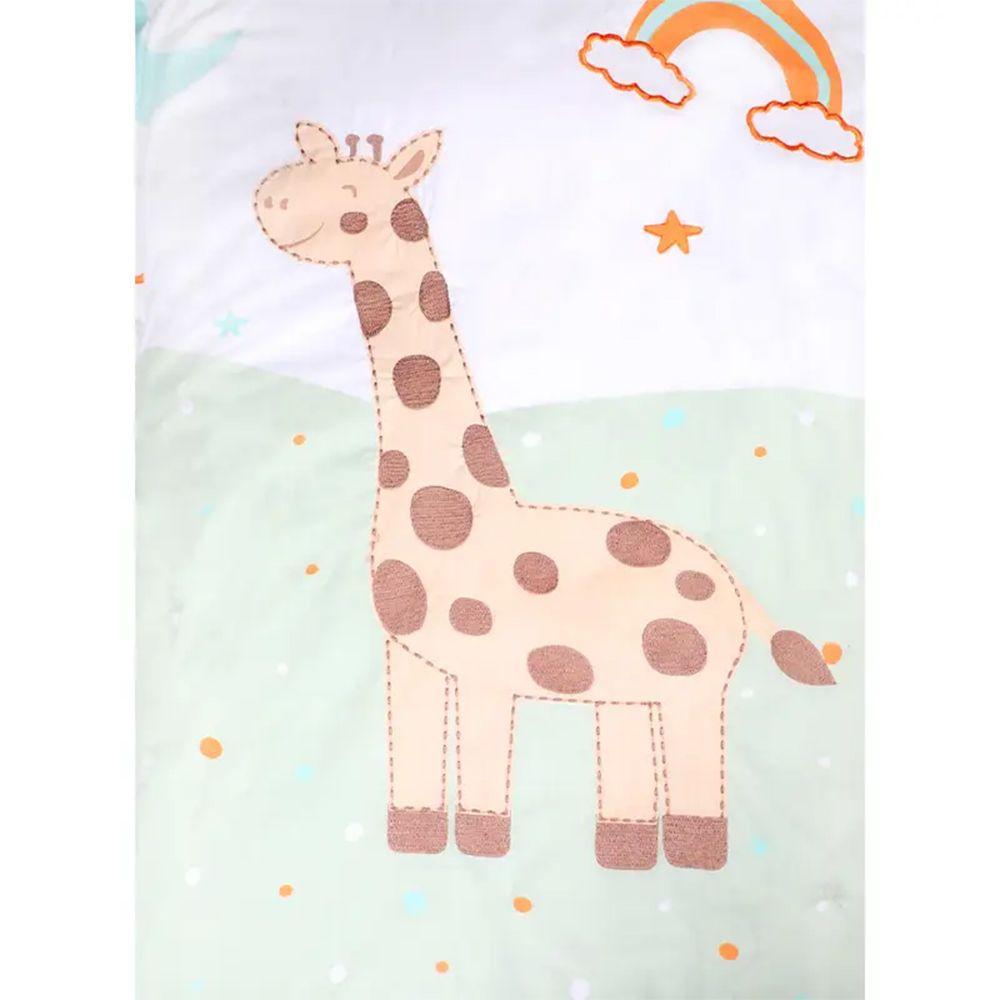 Set De Cuna Playard Sábanas Más Cobertor Y Funda Jirafa-4