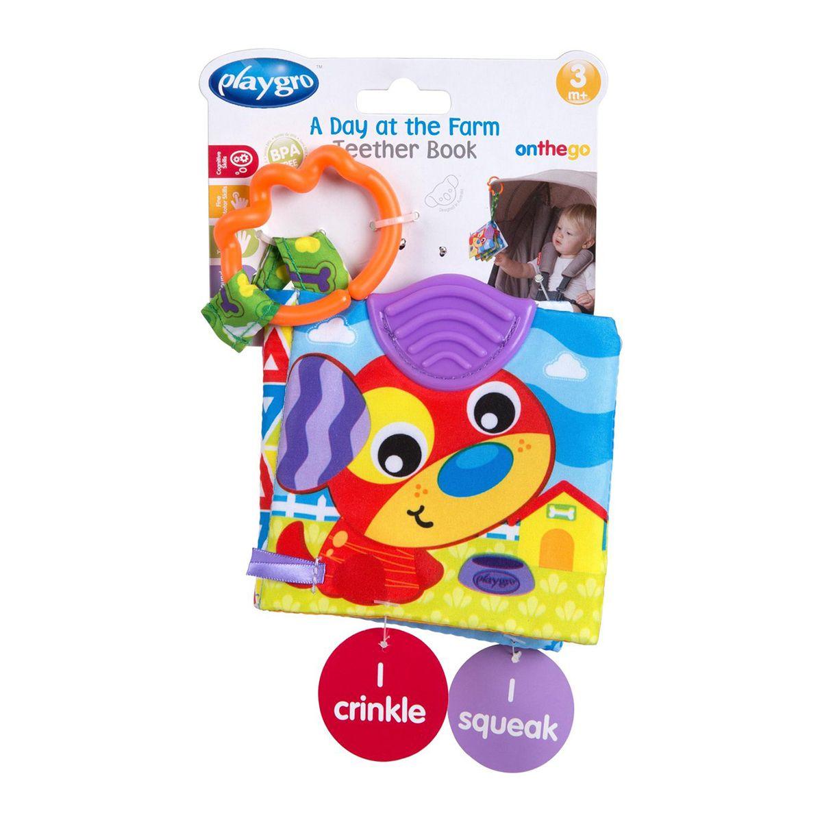 Libro Mordedor Cuento un Día en la Granja Playgro-5