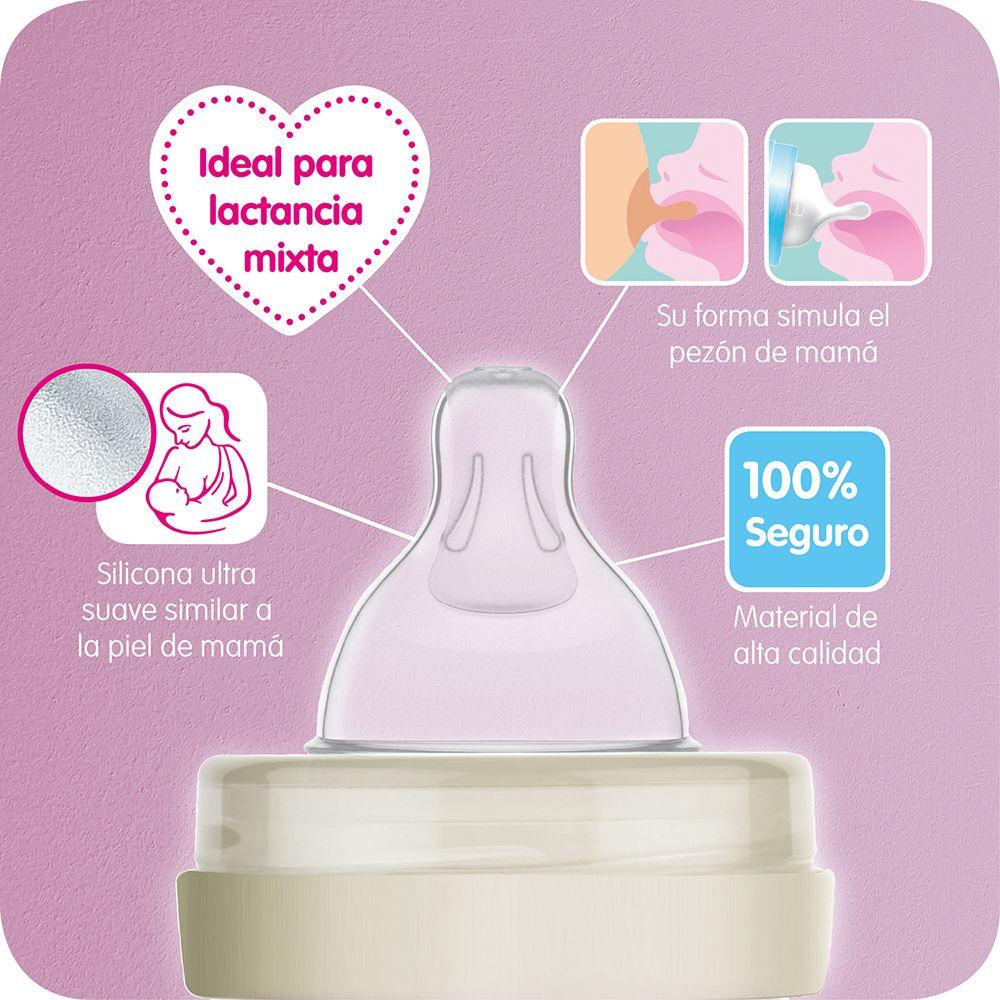 Mamadera 170 Ml Vidrio Crema Mam-2