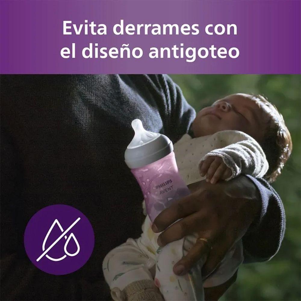 Set de 3 Mamaderas (125, 260, 330 ml) Pink Philips Avent-3