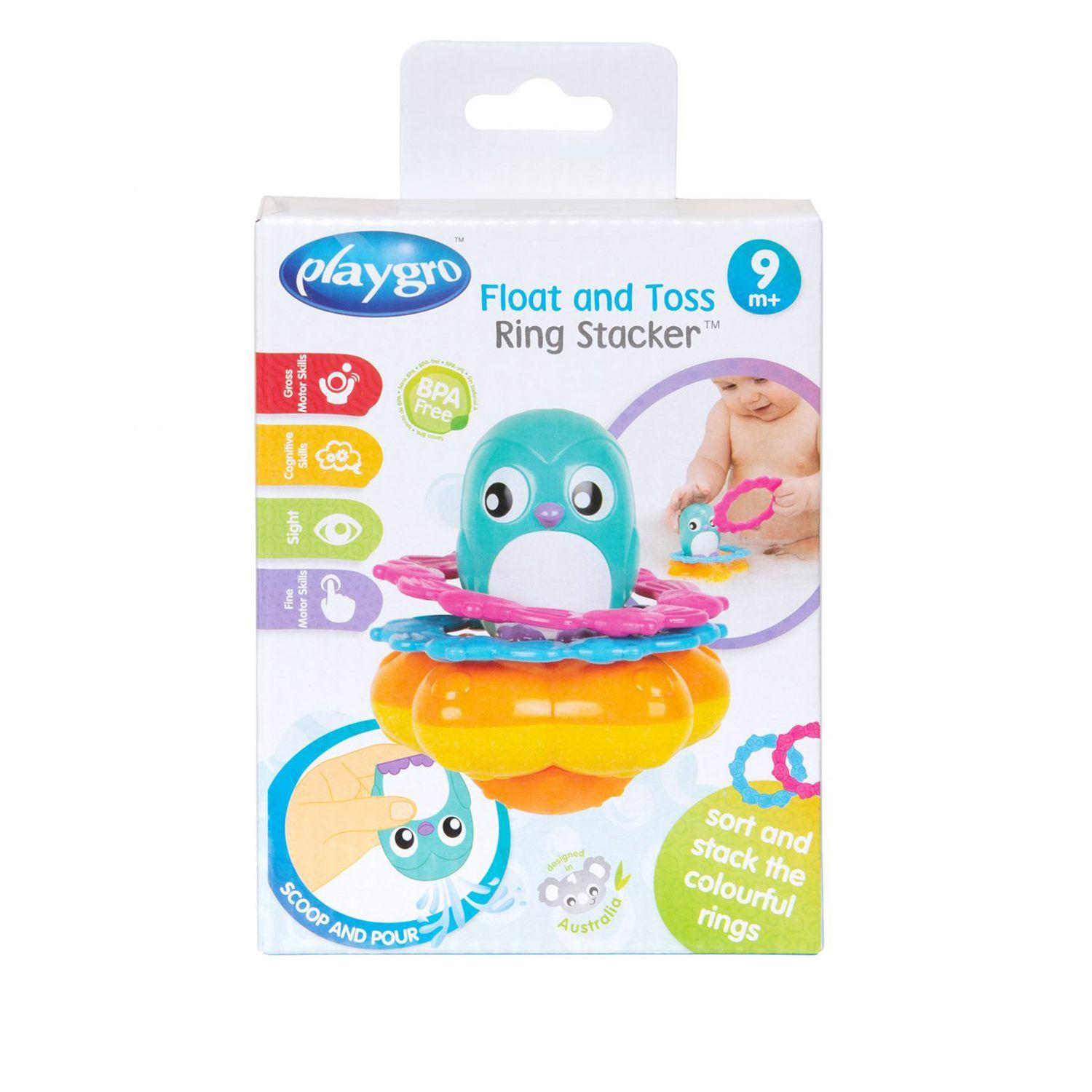 Juguete para el baño Apilador de Anillos Flotador y Lanzador-3