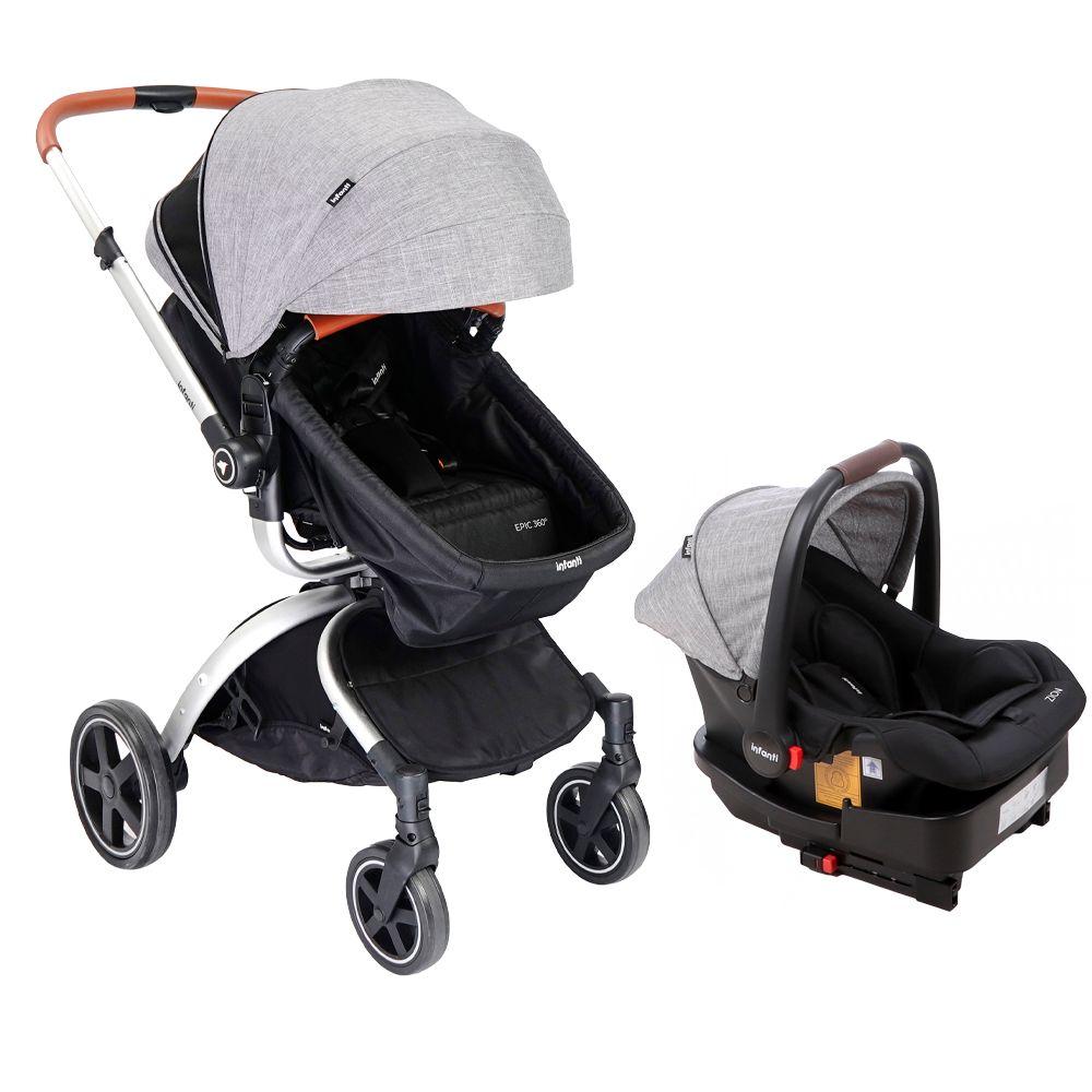 Coches Travel System Epic 360° 2G F80 Grey Infanti-3