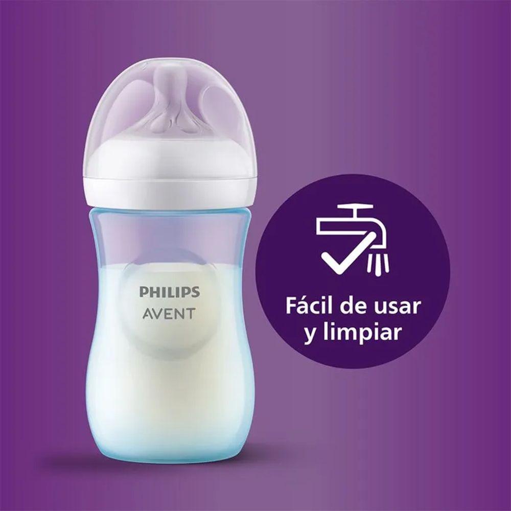 Set de 3 Mamaderas (125, 260, 330 ml) Blue Philips Avent-4