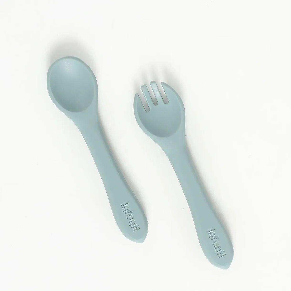 Set Alimentación De Silicona Azul Infanti-3