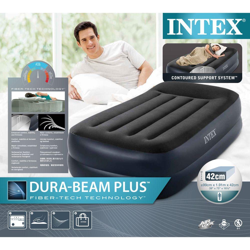 Colchon Twin Pillow With Fiber-tech Bip 99x191x42cm Intex-5