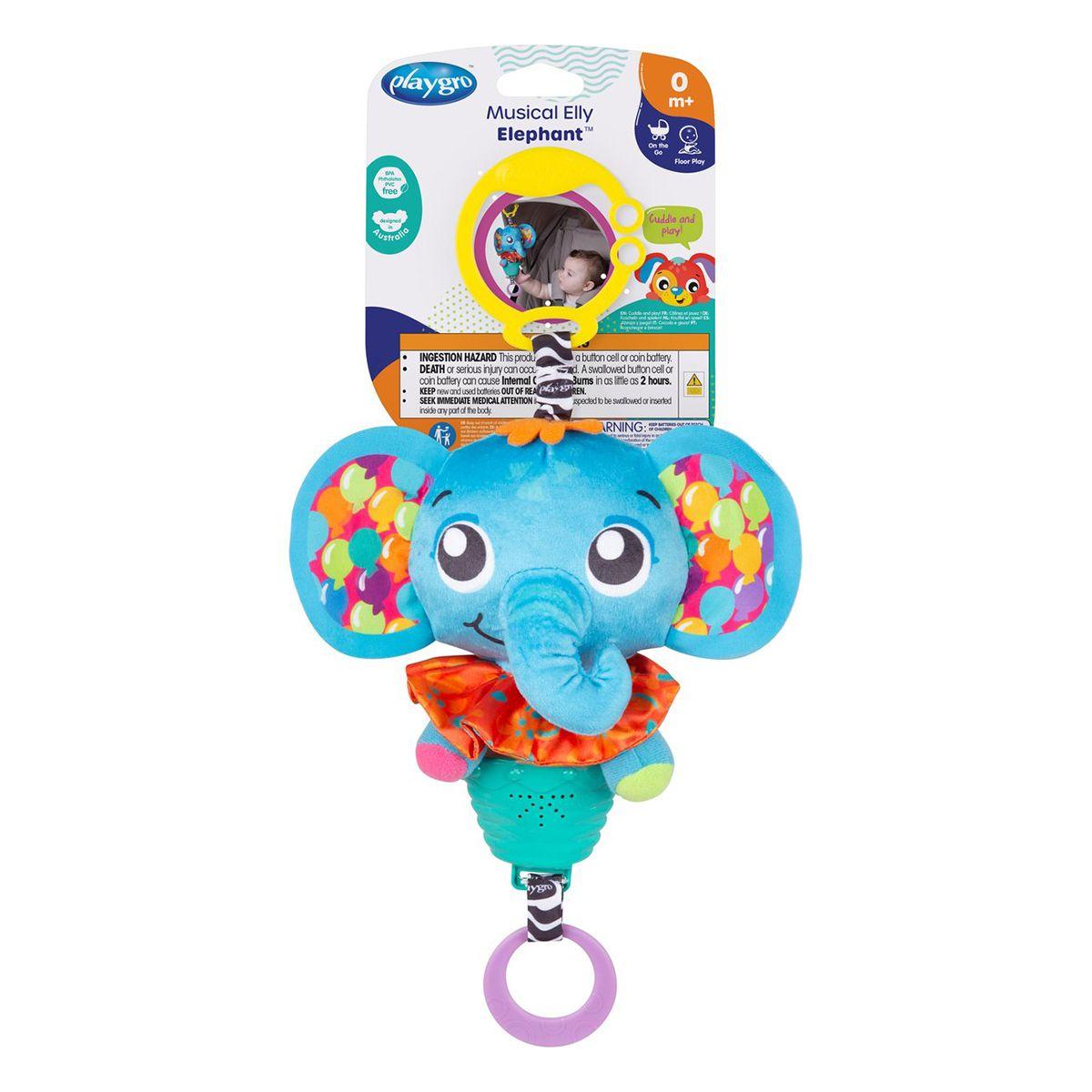 Sonajero Colgante Musical Elefante Elly Playgro-1