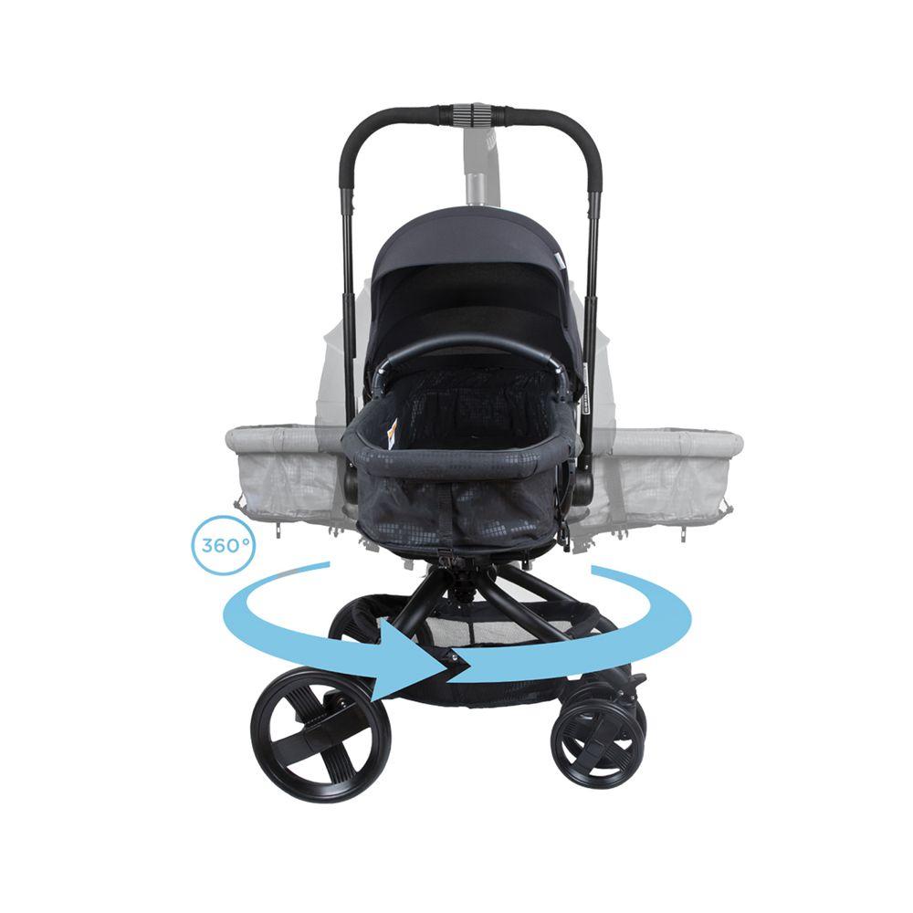 Coche Travel System I-giro Bright Black Infanti-6