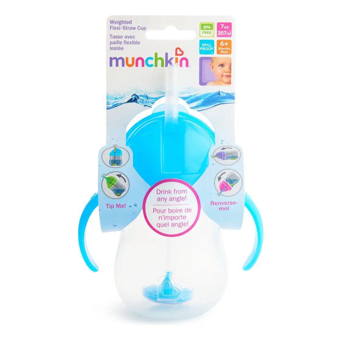 Vaso Antiderrame Weighted Con Asas 207 Ml - Celeste Munchkin-2