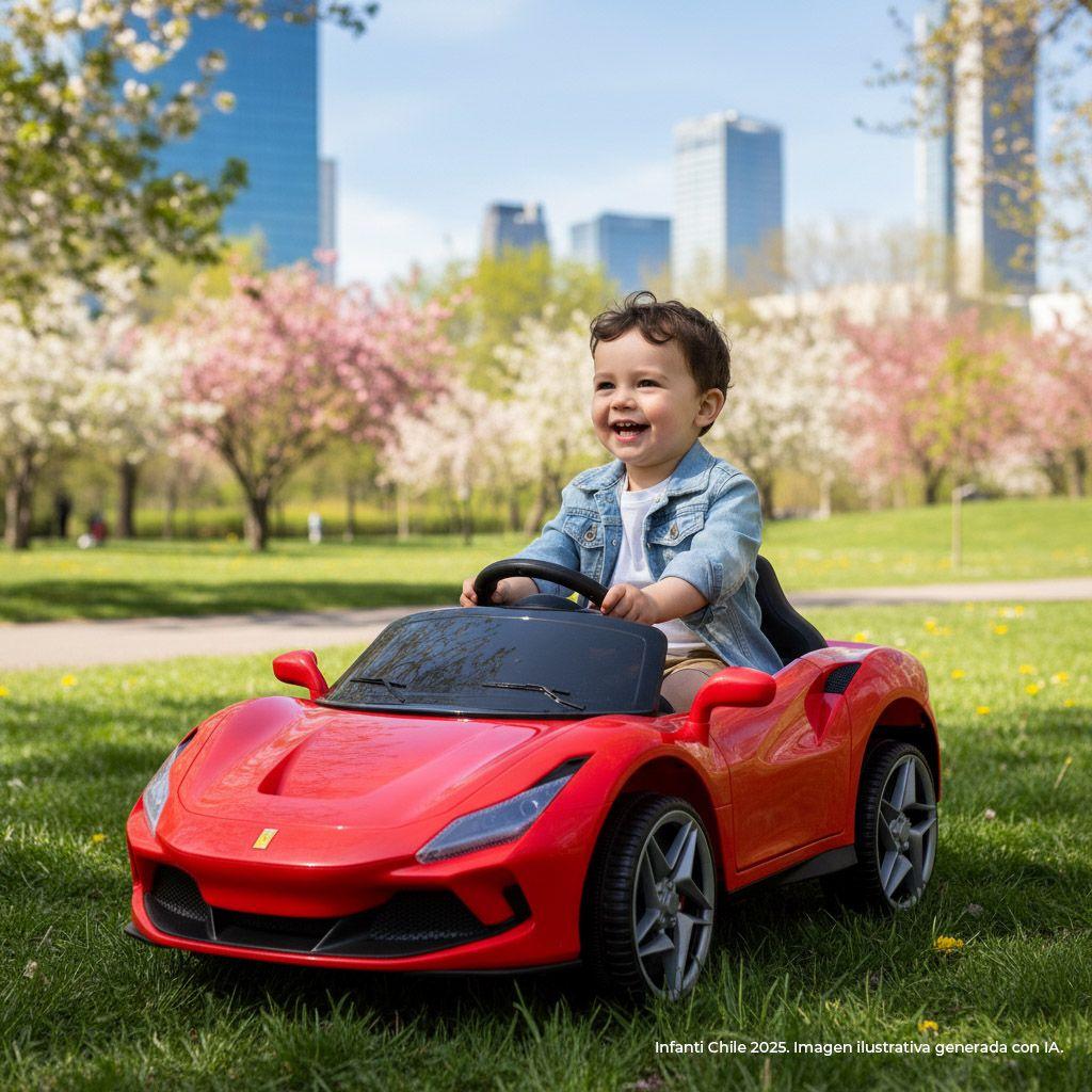 Auto Eléctrico Ferrari Rojo 12V Infanti-4