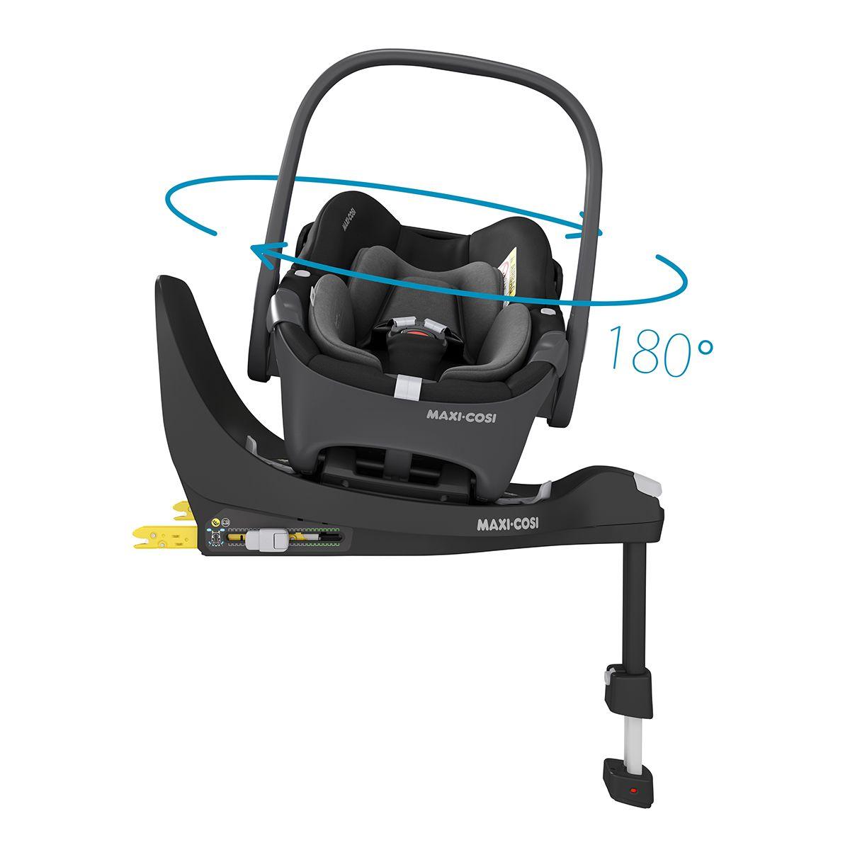 Coche Travel System Zelia 3 + Pebble 360° + Family Fix Graphite-5