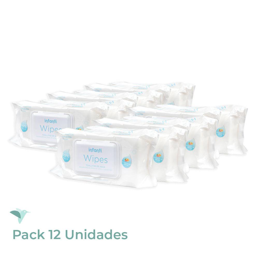 Wipes Toallas Húmedas Water Infanti - Caja 12 paquetes 960 unidades-2