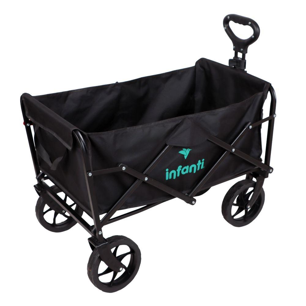 Carrito Plegable Organizador Negro Infanti-2