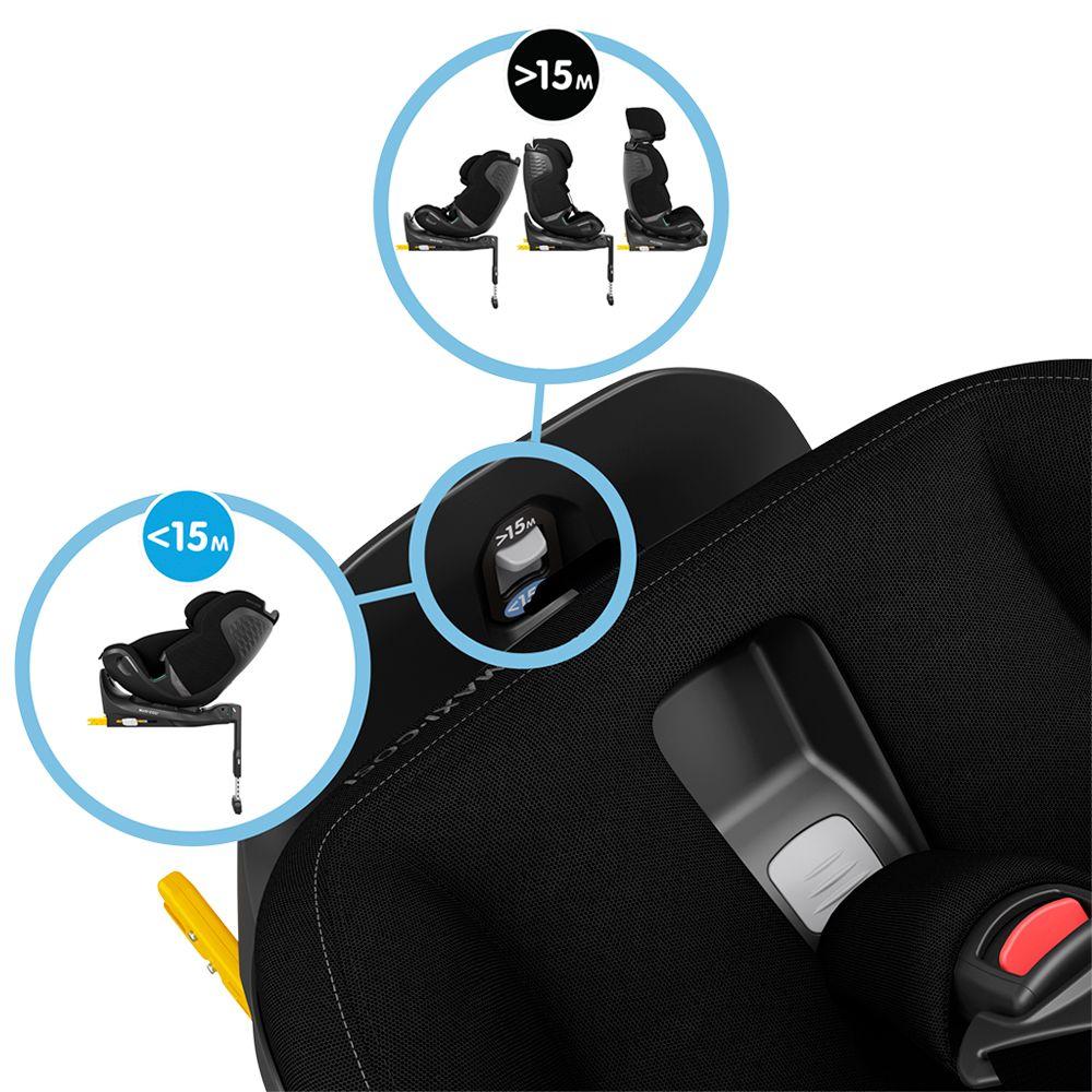 Silla Auto Convertible Emerald 360° Pro Authentic Black-6