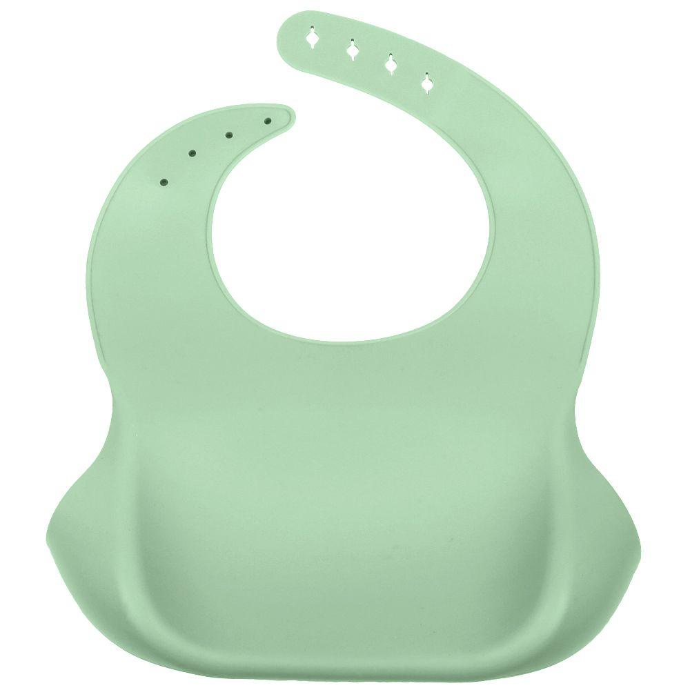 Babero De Silicona Verde Infanti-2