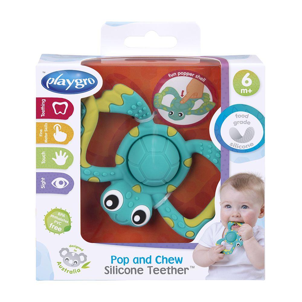 Mordedor de Silicona Tortuga Playgro-3