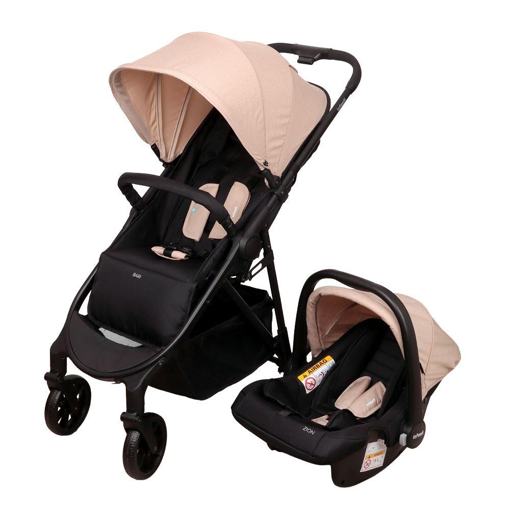 Coche Travel System Bari Beige Melange Infanti-0