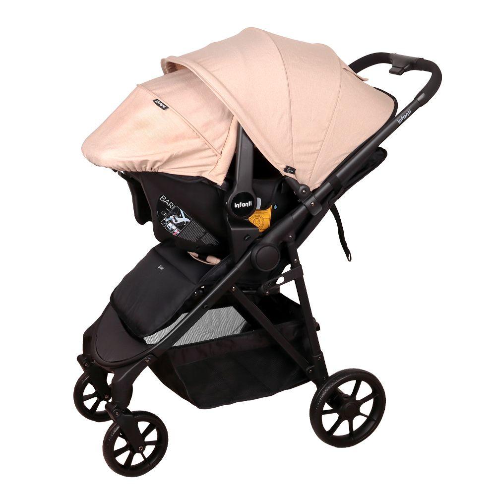 Coche Travel System Bari Beige Melange Infanti-4
