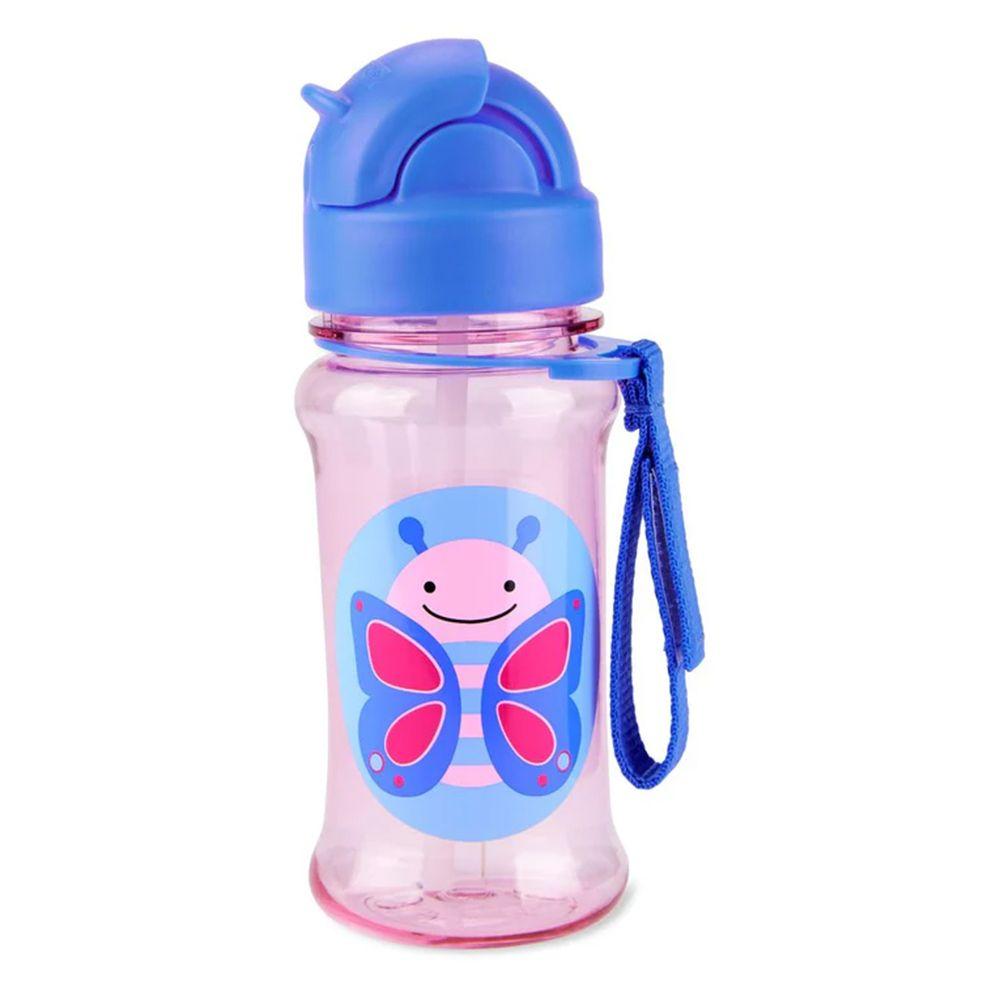Botella con Bombilla Zoo Tritan Renew - Buttefly Skip Hop-1
