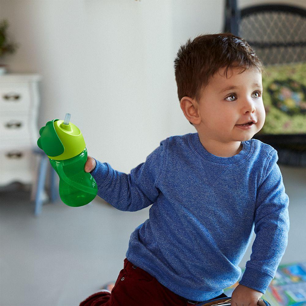 Vaso Con Bombilla Flexible De 300 Ml/7 Oz Dino Niño Avent-2