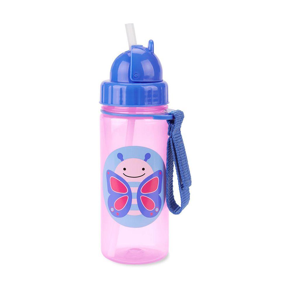 Straw Bottle Zoo - Butterfly Skip Hop-0