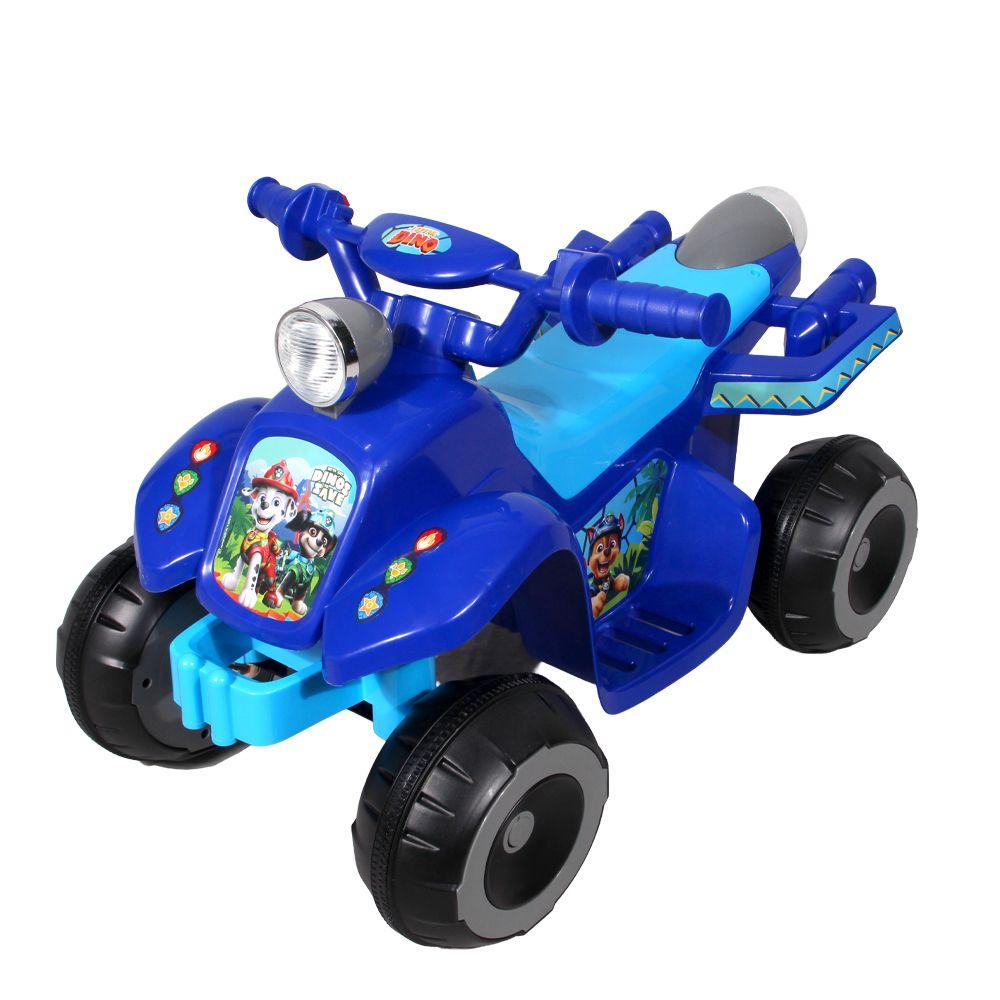 Cuatrimoto A Bateria  6 Volts Paw Patrol Dino Azul Nickelodeon-2