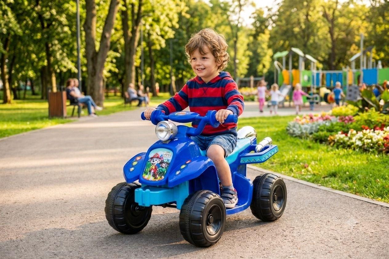 Cuatrimoto A Bateria  6 Volts Paw Patrol Dino Azul Nickelodeon-3