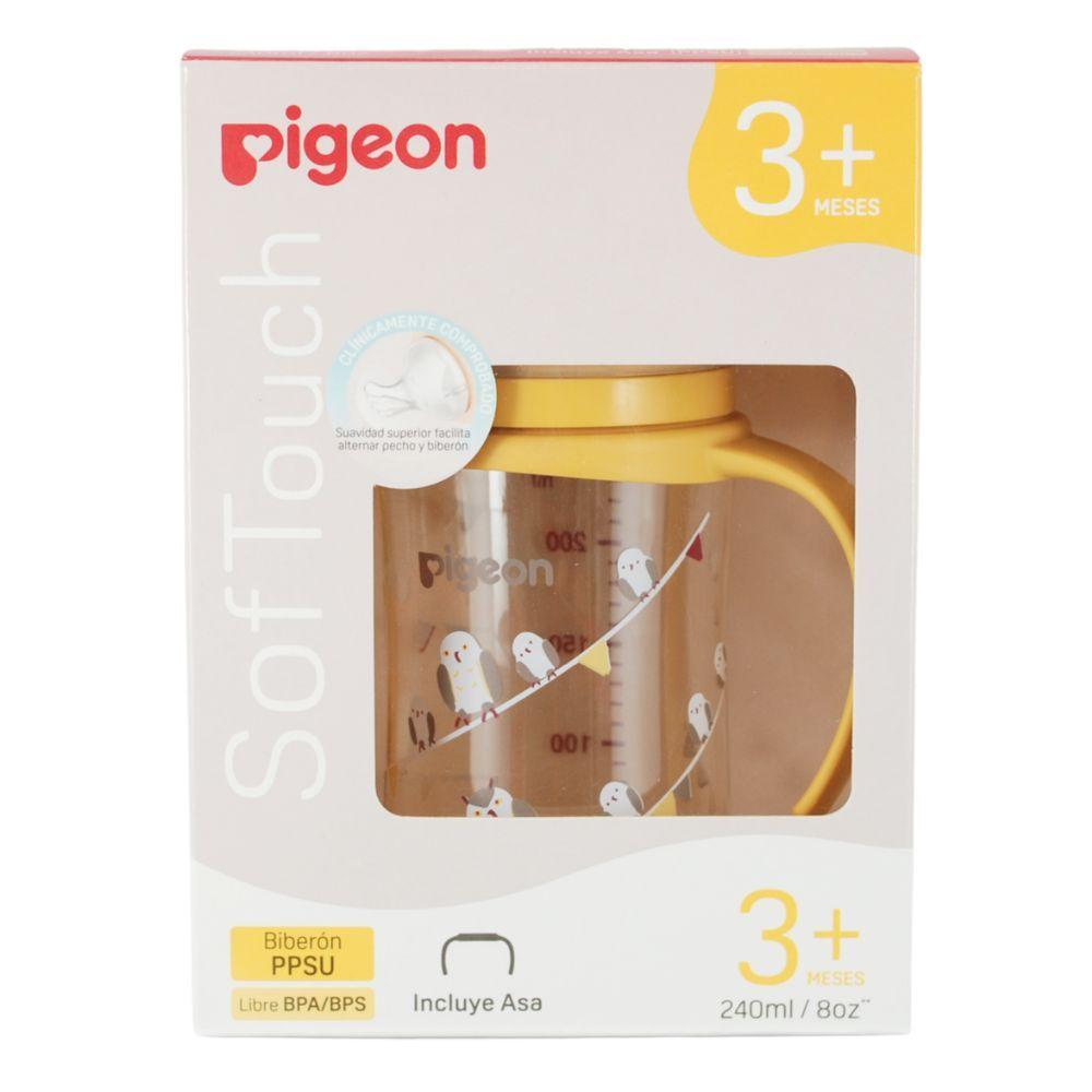 Mamadera Softouch PPSU con Asas 240ML Pigeon - Buho-2