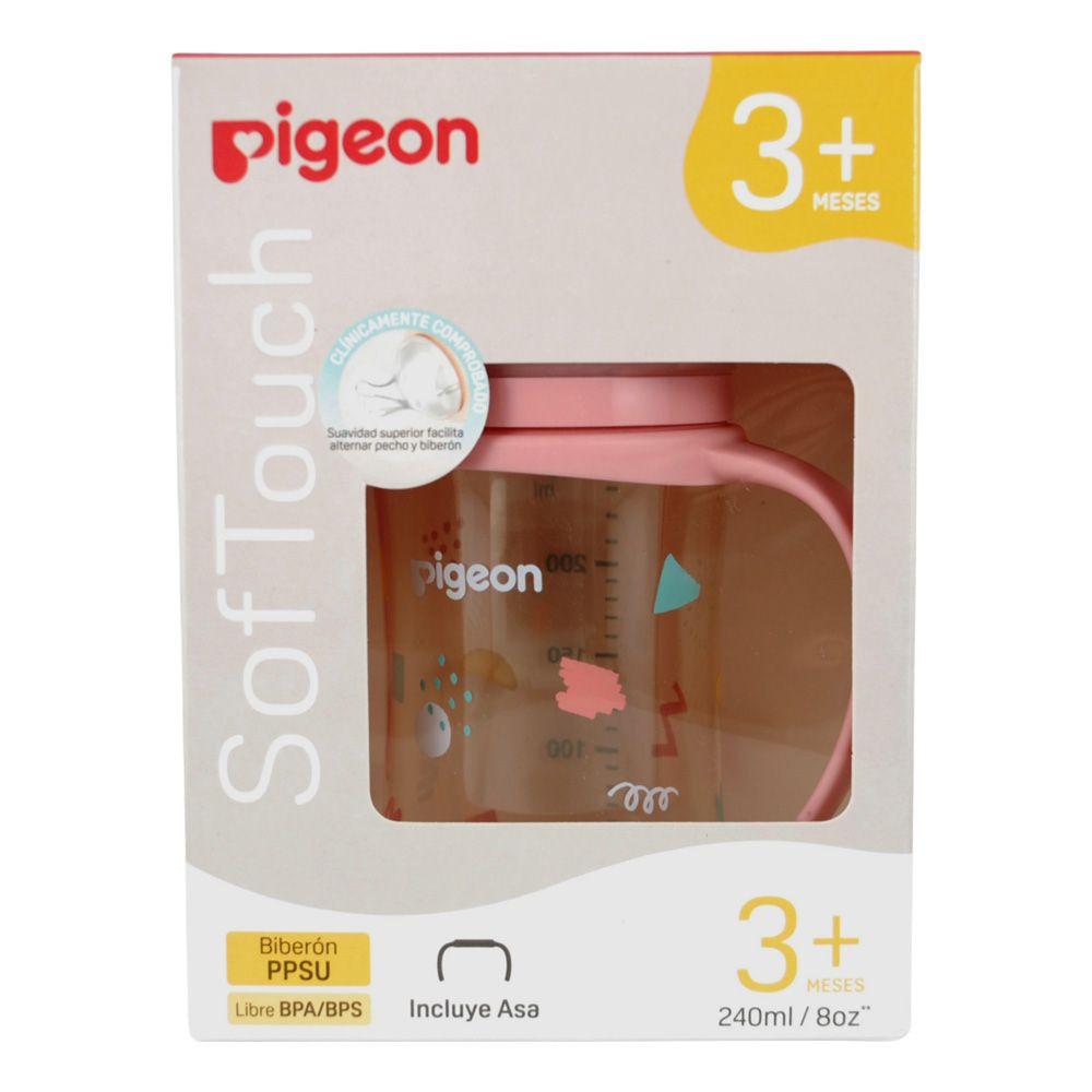 Mamadera Softouch PPSU con Asas 240ML Pigeon - Party-2