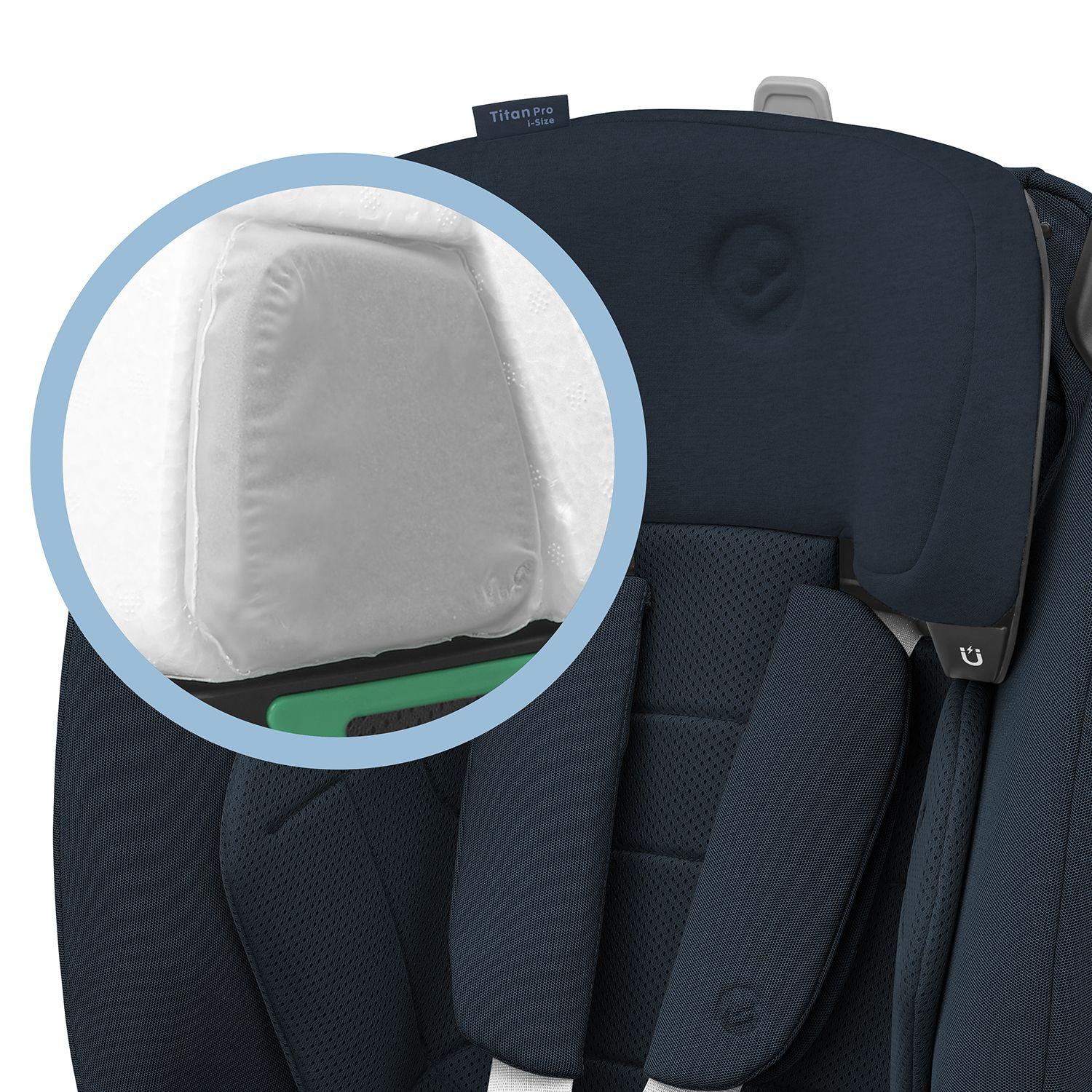Silla Auto Combinadas Titan Pro I-Size Authentic Blue-4