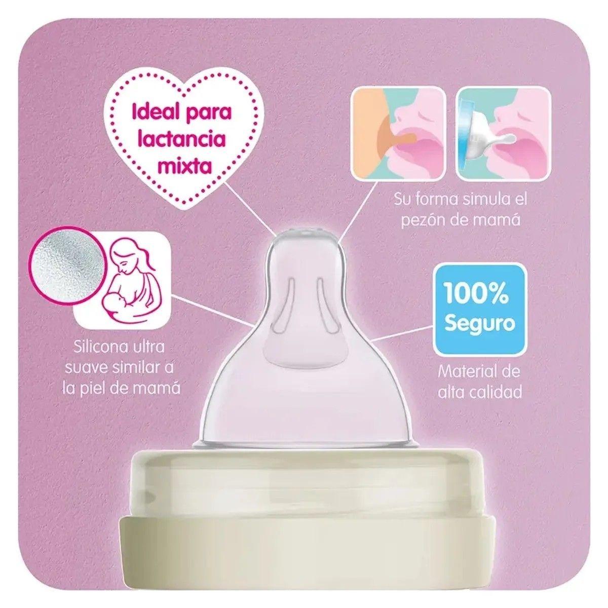 2 Tetinas Flujo 4 Ultra Vent  6 Meses+ Mam-1
