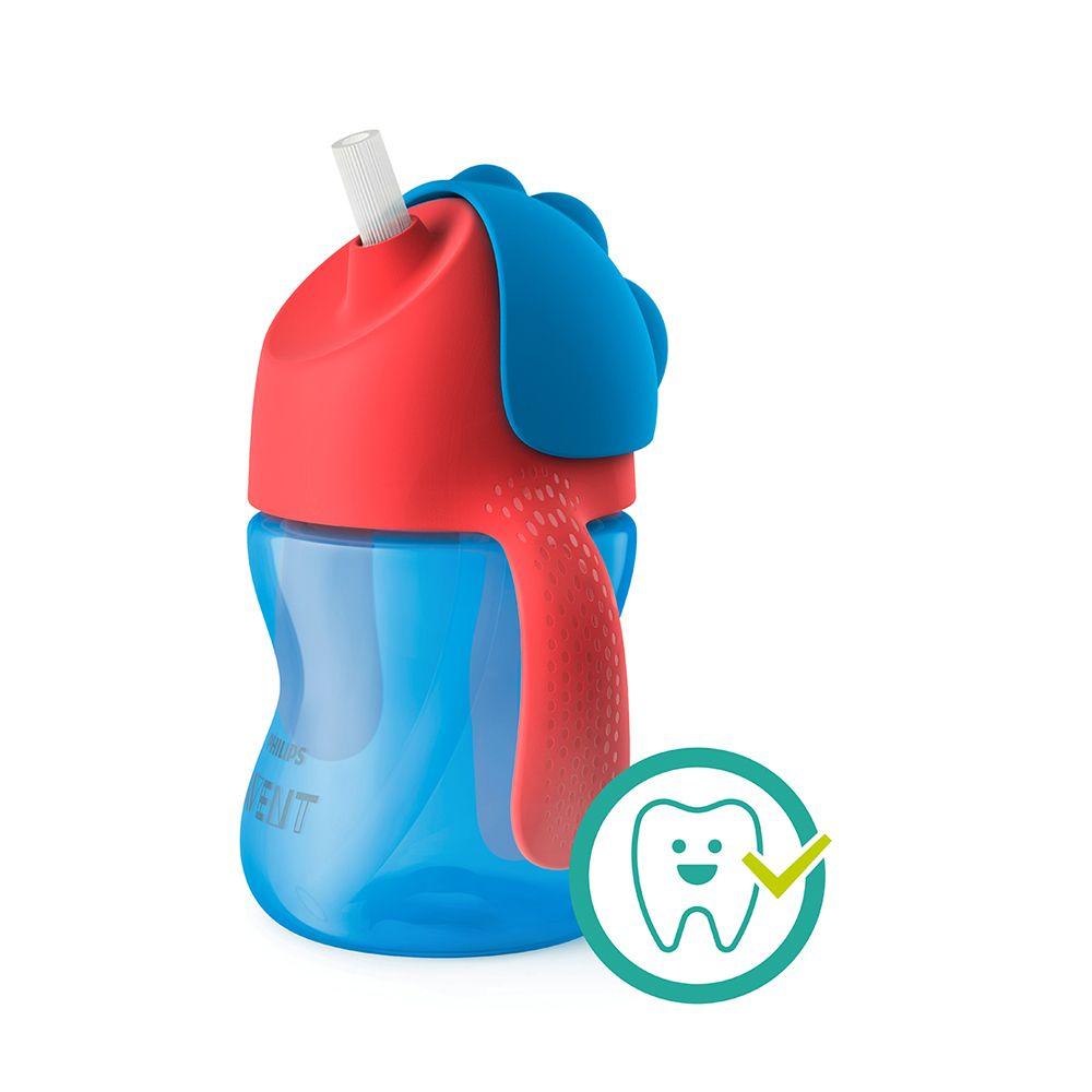 Vaso Con Bombilla Flexible De 200 Ml/7 Oz Dino Niño Avent-2