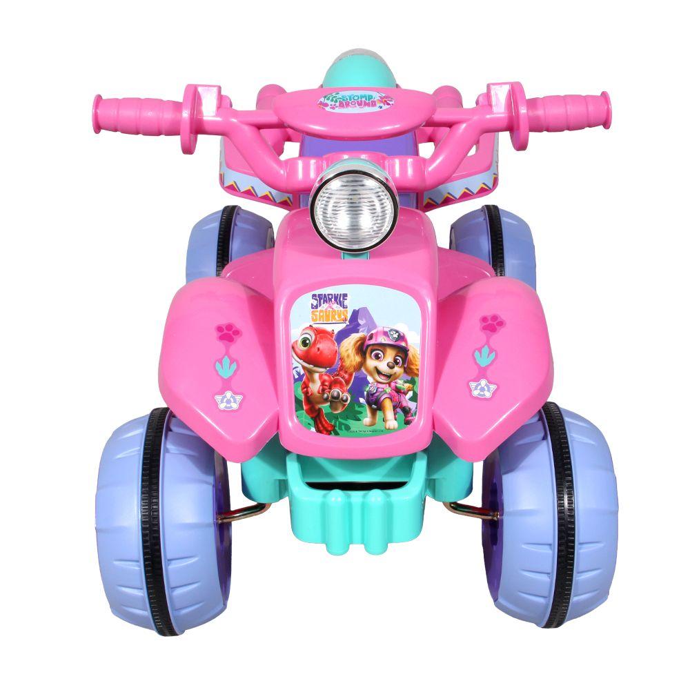 Cuatrimoto A Bateria 6 Volts Paw Patrol Dino Rosado Nickelodeon-2