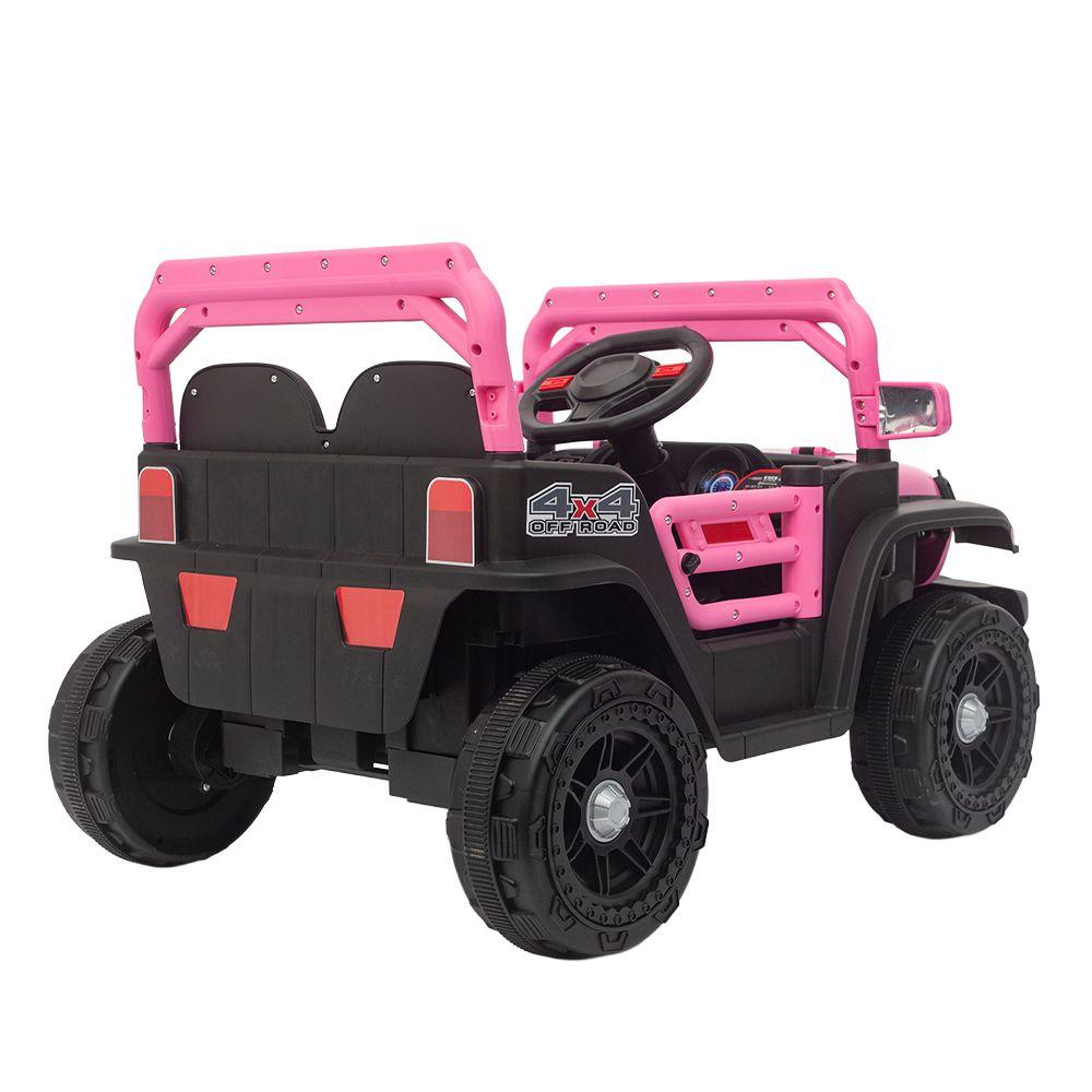 Auto Eléctrico 4x4 Rosado 12v Infanti-6
