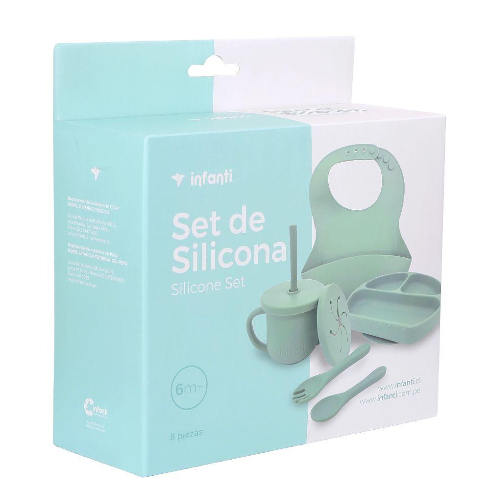 Set Alimentación De Silicona Verde Infanti-7
