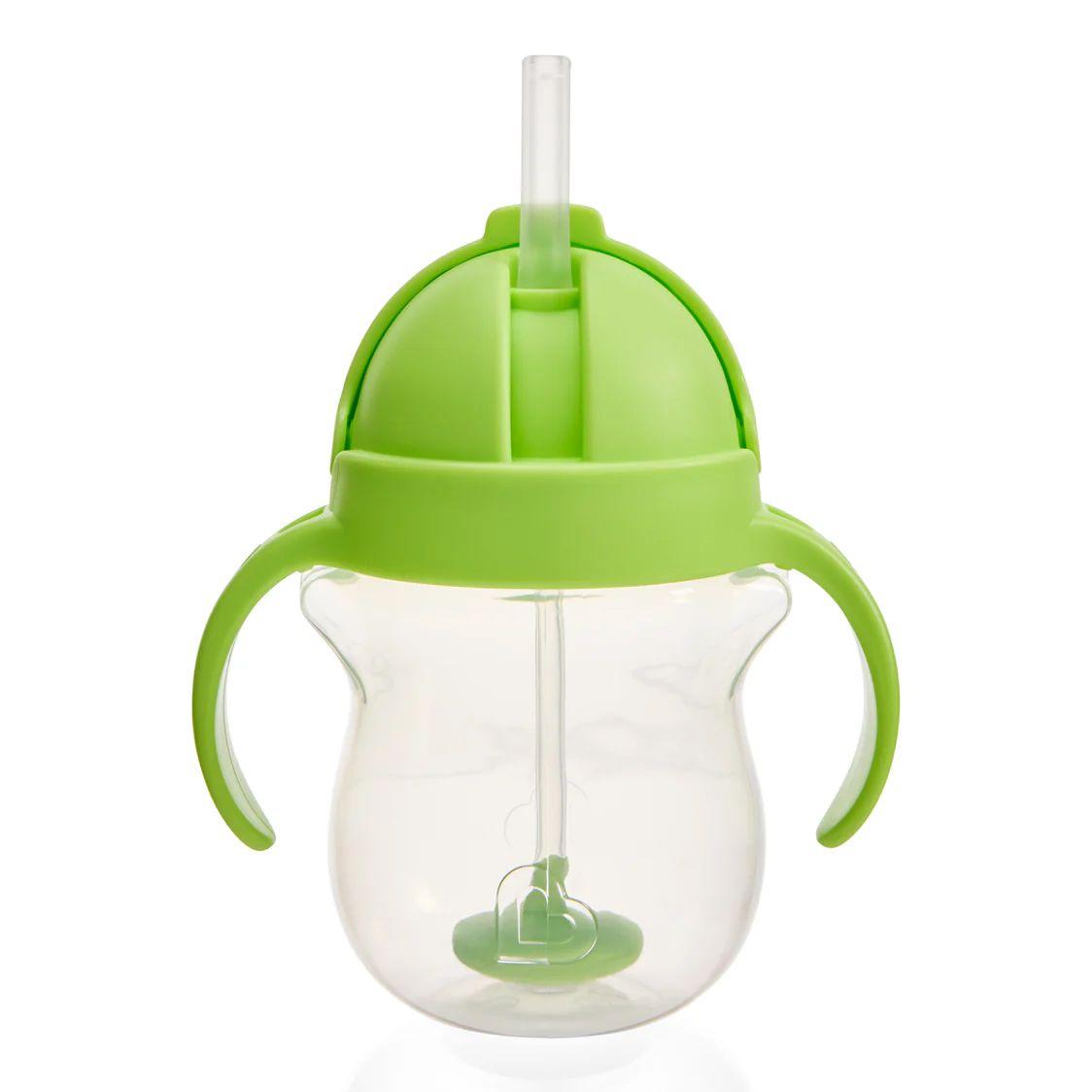 Vaso Antiderrame Weighted Con Asas 207 Ml - Verde Munchkin-0