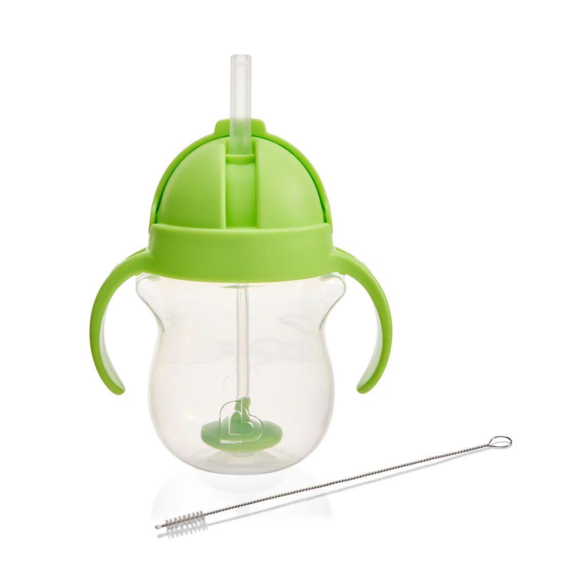 Vaso Antiderrame Weighted Con Asas 207 Ml - Verde Munchkin-1