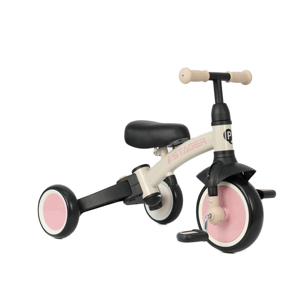 Triciclo Stager 3 in 1 Rosado Qplay-6