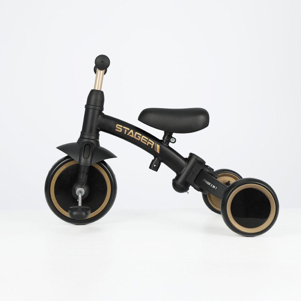 Triciclo Stager 3 in 1 Plateado Qplay-3