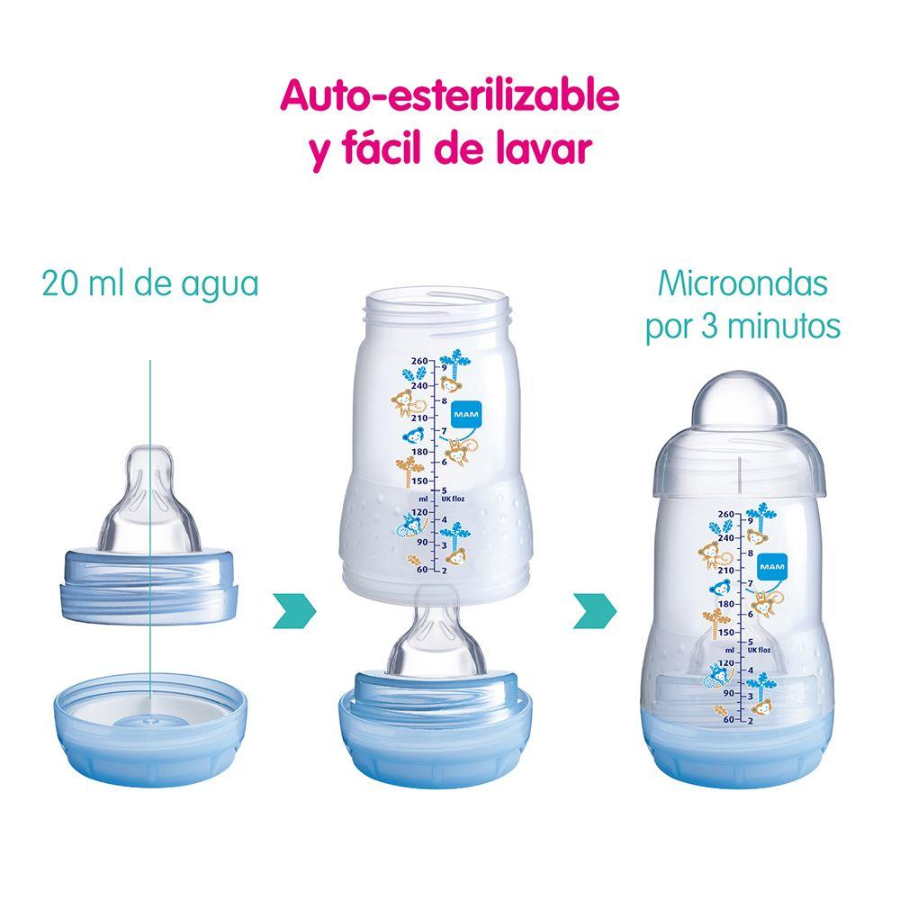 Mamadera Ultivent 260 Ml Celeste Mam-2